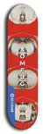 Skateboard deck: Limited edition, North American maple skateboard deck designed by underground artist BellyRash - available widths 7.5 to 8.5 inches in both mellow concave and steep concave shapes. Artwork: XOMFUG logo brand popsicle-shaped deck