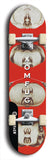 Skateboard deck: Limited edition, North American maple skateboard deck designed by underground artist BellyRash - available widths 7.5 to 8.5 inches in both mellow concave and steep concave shapes. Artwork: XOMFUG logo brand popsicle-shaped deck