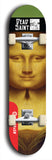 Skateboard deck: Limited edition, North American maple skateboard deck designed by underground artist BellyRash - available widths 7.5 to 8.5 inches in both mellow concave and steep concave shapes. Artwork: DEAD SAINT logo brand popsicle-shaped deck 