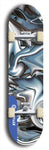 Skateboard deck: Limited edition, North American maple skateboard deck designed by underground artist BellyRash - available widths 7.5 to 8.5 inches in both mellow concave and steep concave shapes. Artwork: ABEX LIQUID brand popsicle-shaped with a multi-colored swirling patterned background