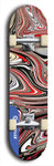 Skateboard deck: Limited edition, North American maple skateboard deck designed by underground artist BellyRash - available widths 7.5 to 8.5 inches in both mellow concave and steep concave shapes. Artwork: ABEX LIQUID brand popsicle-shaped with a multi-colored swirling patterned background