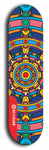 Skateboard deck: Limited edition, North American maple skateboard deck designed by underground artist BellyRash - available widths 7.5 to 8.5 inches in both mellow concave and steep concave shapes. Artwork: DHARMAMECHANIC logo brand popsicle-shaped deck 