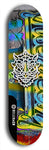 Skateboard deck: Limited edition, North American maple skateboard deck designed by underground artist BellyRash -- available in widths 7.5 to 8.5 inches in both mellow concave and steep concave shapes. Artwork: WARTHOG brand popsicle-shaped skateboard deck with WARTHOG logo broken into multiple colors and shades