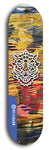 Skateboard deck: Limited edition, North American maple skateboard deck designed by underground artist BellyRash -- available in widths 7.5 to 8.5 inches in both mellow concave and steep concave shapes. Artwork: WARTHOG brand popsicle-shaped skateboard deck with WARTHOG logo broken into multiple colors and shades