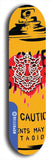 Skateboard deck: Limited edition, North American maple skateboard deck designed by underground artist BellyRash -- available in widths 7.5 to 8.5 inches in both mellow concave and steep concave shapes. Artwork: WARTHOG brand popsicle-shaped skateboard deck with WARTHOG logo broken into multiple colors and shades