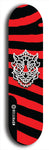 Skateboard deck: Limited edition, North American maple skateboard deck designed by underground artist BellyRash -- available in widths 7.5 to 8.5 inches in both mellow concave and steep concave shapes. Artwork: WARTHOG brand popsicle-shaped skateboard deck with WARTHOG logo broken into multiple colors and shades