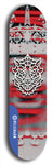 Skateboard deck: Limited edition, North American maple skateboard deck designed by underground artist BellyRash -- available in widths 7.5 to 8.5 inches in both mellow concave and steep concave shapes. Artwork: WARTHOG brand popsicle-shaped skateboard deck with WARTHOG logo broken into multiple colors and shades