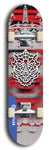 Skateboard deck: Limited edition, North American maple skateboard deck designed by underground artist BellyRash -- available in widths 7.5 to 8.5 inches in both mellow concave and steep concave shapes. Artwork: WARTHOG brand popsicle-shaped skateboard deck with WARTHOG logo broken into multiple colors and shades