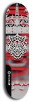 Skateboard deck: Limited edition, North American maple skateboard deck designed by underground artist BellyRash -- available in widths 7.5 to 8.5 inches in both mellow concave and steep concave shapes. Artwork: WARTHOG brand popsicle-shaped skateboard deck with WARTHOG logo broken into multiple colors and shades