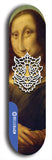 Skateboard deck: Limited edition, North American maple skateboard deck designed by underground artist BellyRash -- available in widths 7.5 to 8.5 inches in both mellow concave and steep concave shapes. Artwork: WARTHOG brand popsicle-shaped skateboard deck with WARTHOG logo broken into multiple colors and shades