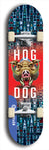 North American maple skateboard deck designed by underground artist BellyRash -- available in widths between 7.5 to 8.5 inches in both mellow concave and steep concave shapes from the BellyRash Limited Edition Blitz Deck series: Hog Dog