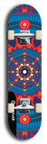 Skateboard deck: Limited edition, North American maple skateboard deck designed by underground artist BellyRash - available widths 7.5 to 8.5 inches in both mellow concave and steep concave shapes. Artwork: DHARMAMECHANIC logo brand popsicle-shaped deck 