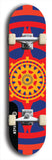 Skateboard deck: Limited edition, North American maple skateboard deck designed by underground artist BellyRash - available widths 7.5 to 8.5 inches in both mellow concave and steep concave shapes. Artwork: DHARMAMECHANIC logo brand popsicle-shaped deck 